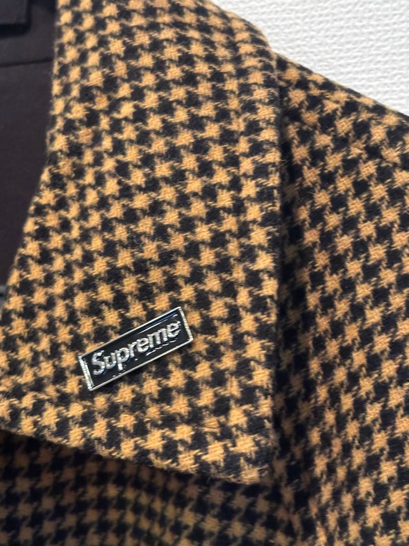 ジャケット・アウター Supreme Reversible Houndstooth Overcoat
