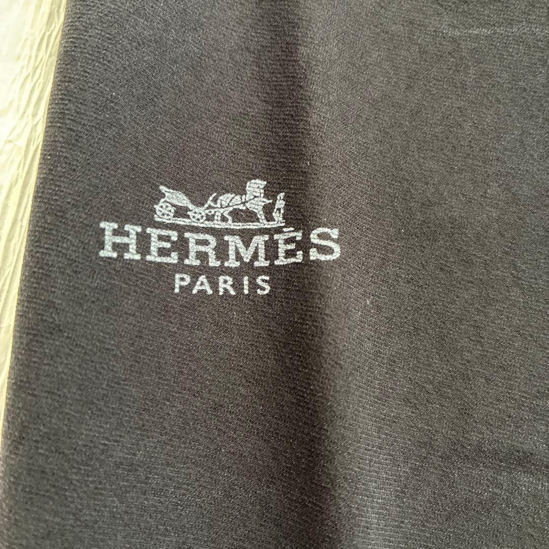 Hermes エルメス ロザンジュ シルク 黒✖️グレー✖️アイボリー