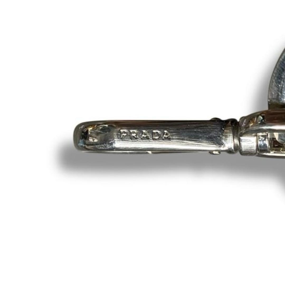 良品 PRADA プラダ ベア アライグマ キーホルダー メタル チャーム 希少