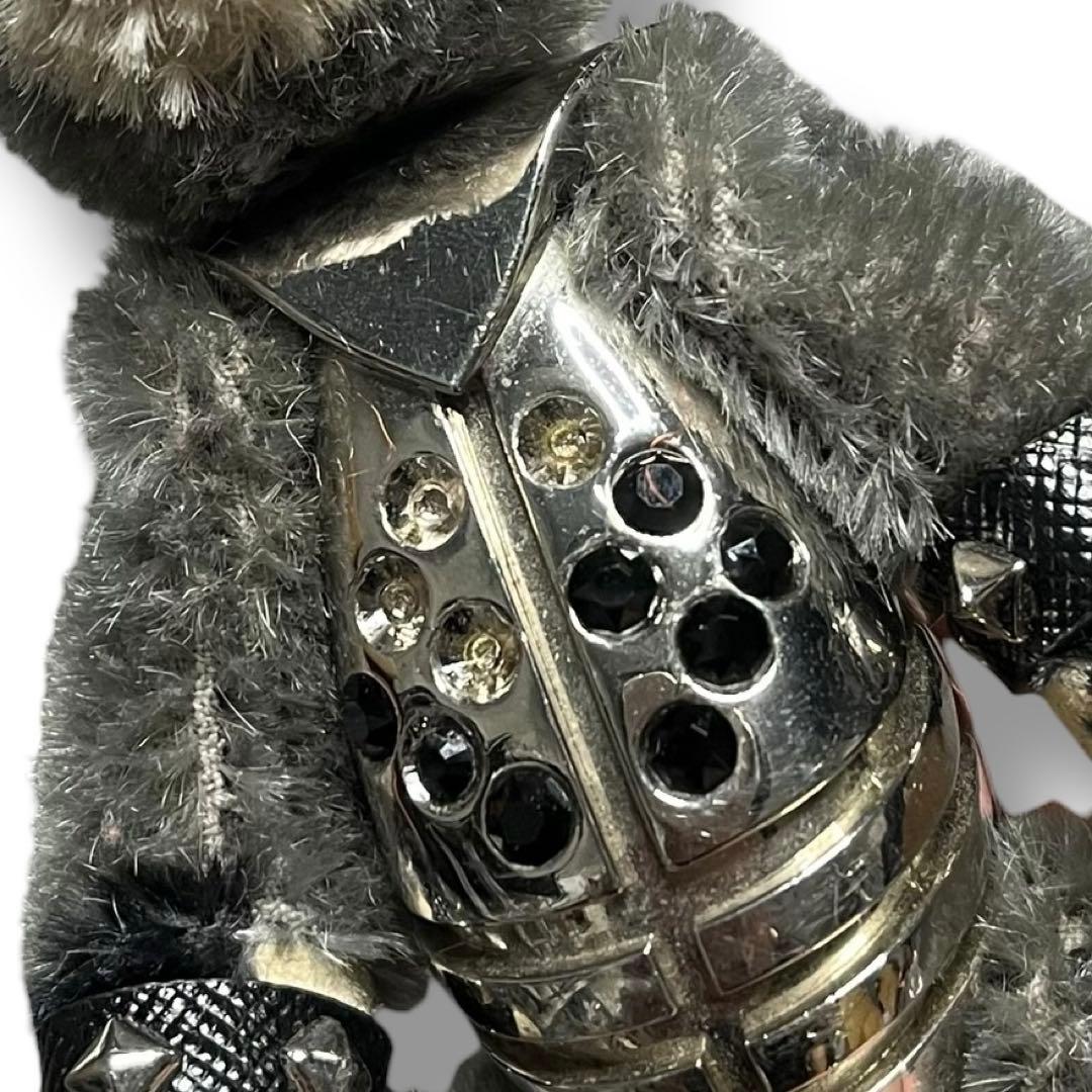 良品 PRADA プラダ ベア アライグマ キーホルダー メタル チャーム 希少