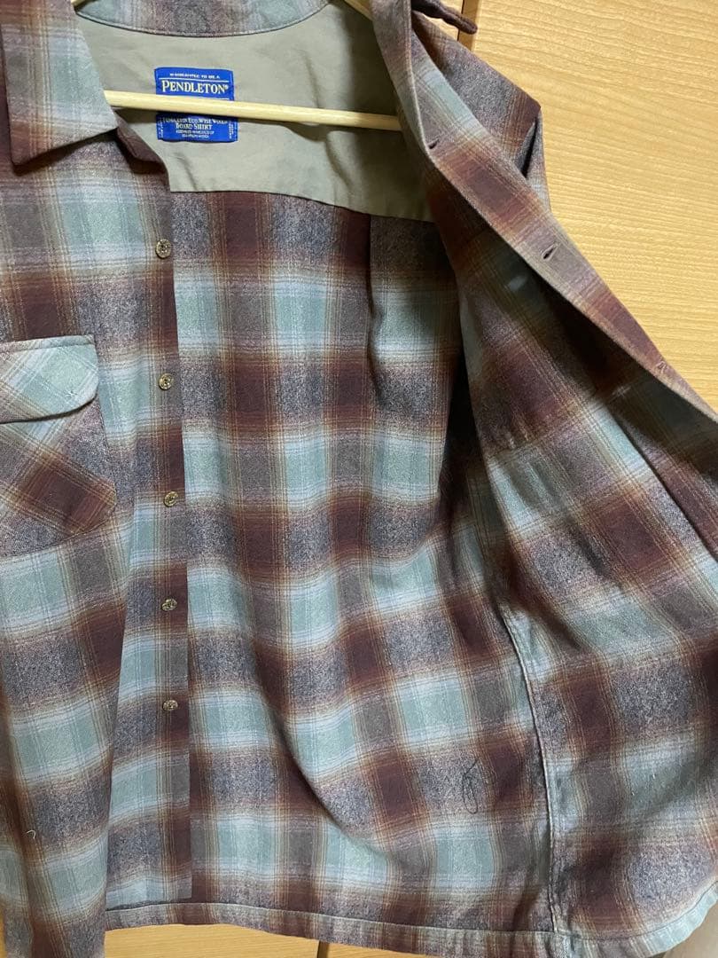 ジェイ アダムス ペンドルトン ウール ボード シャツ オンブレ チェック