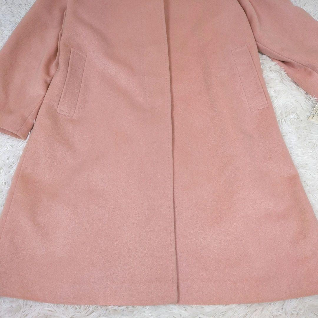 未使用品【M】バルマン　2way　アンゴラウール　バルマカーンコート　シルク