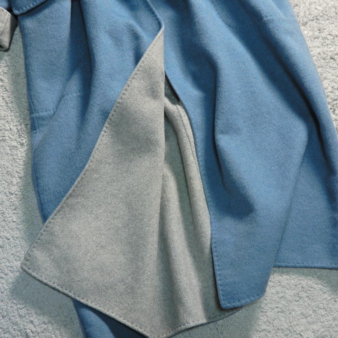 ミラオーウェン 接結 リバーシブル ウールブレンド ロングコート 0