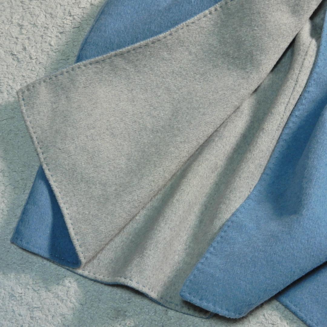 ミラオーウェン 接結 リバーシブル ウールブレンド ロングコート 0