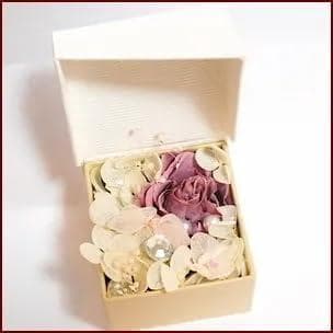 プリザーブドフラワーリングケース 紫 ♬☆