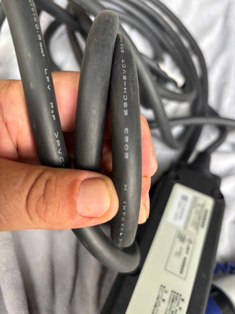 Nissan EV充電ケーブル 2023年