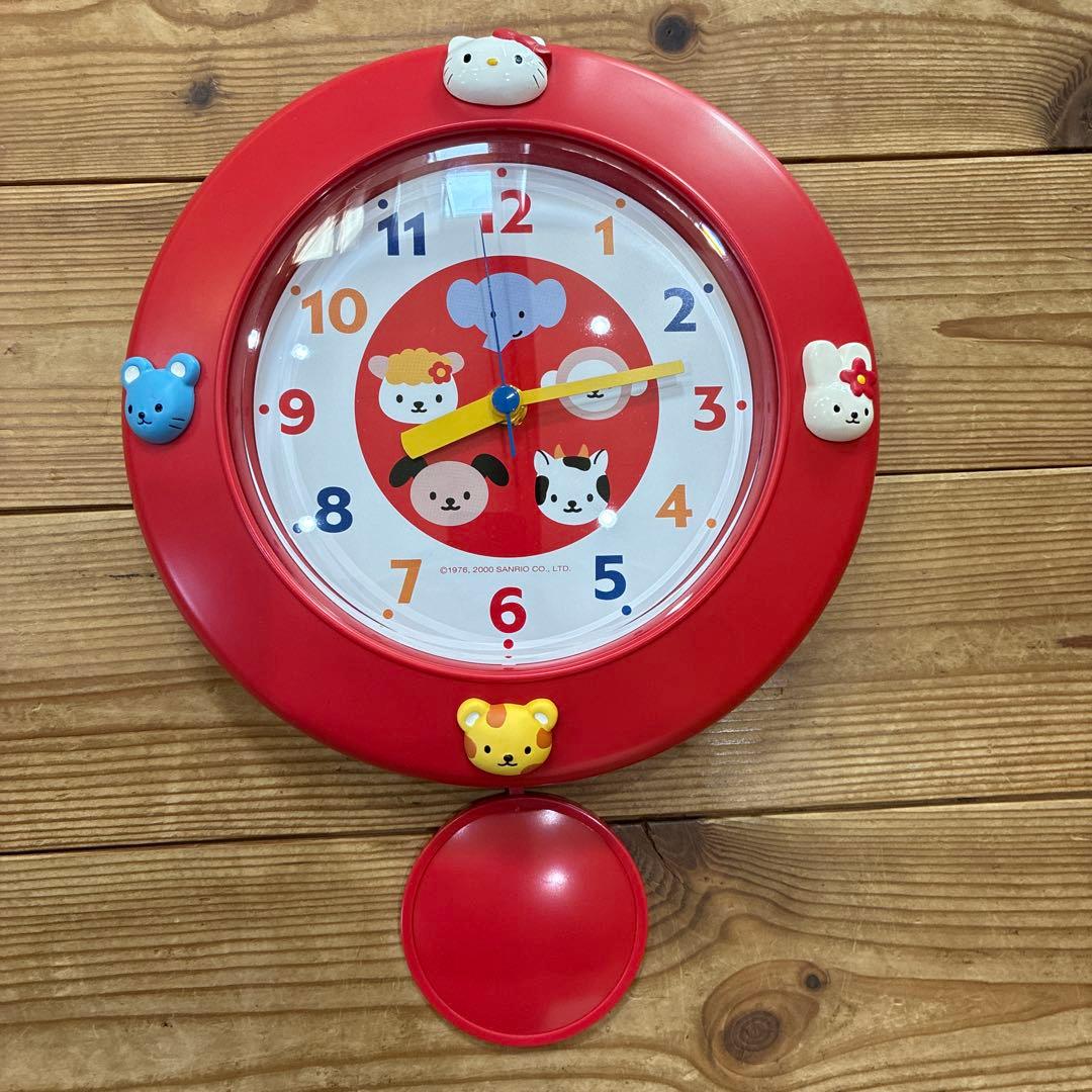 サンリオ HELLO KITTY 掛け時計 ふりこ時計2000年 平成レトロ