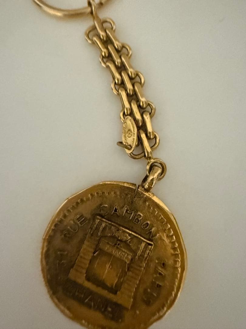 CHANEL ヴィンテージ キーホルダー カンボン