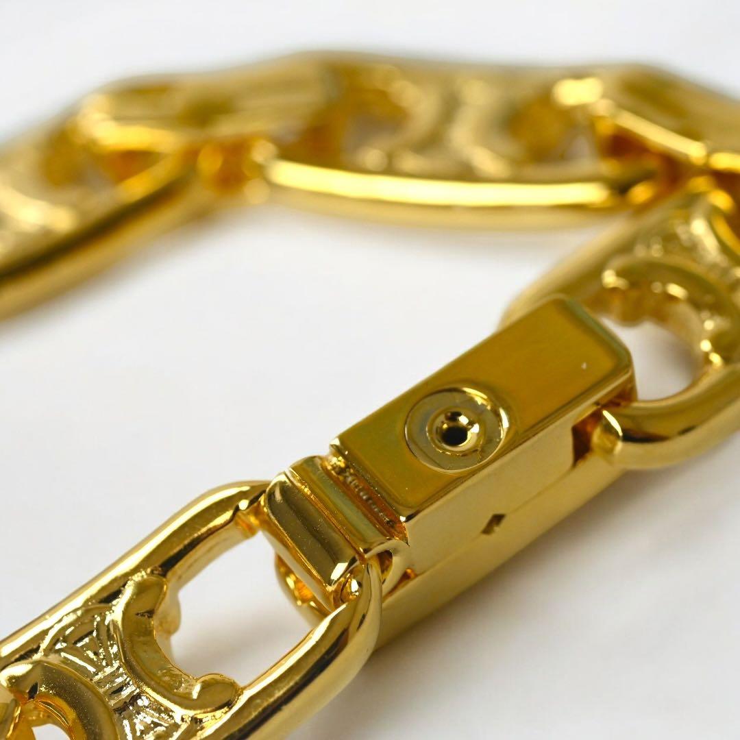 【極美品】セリーヌ　ヴィンテージ　マカダム　ゴールド　ブレスレット