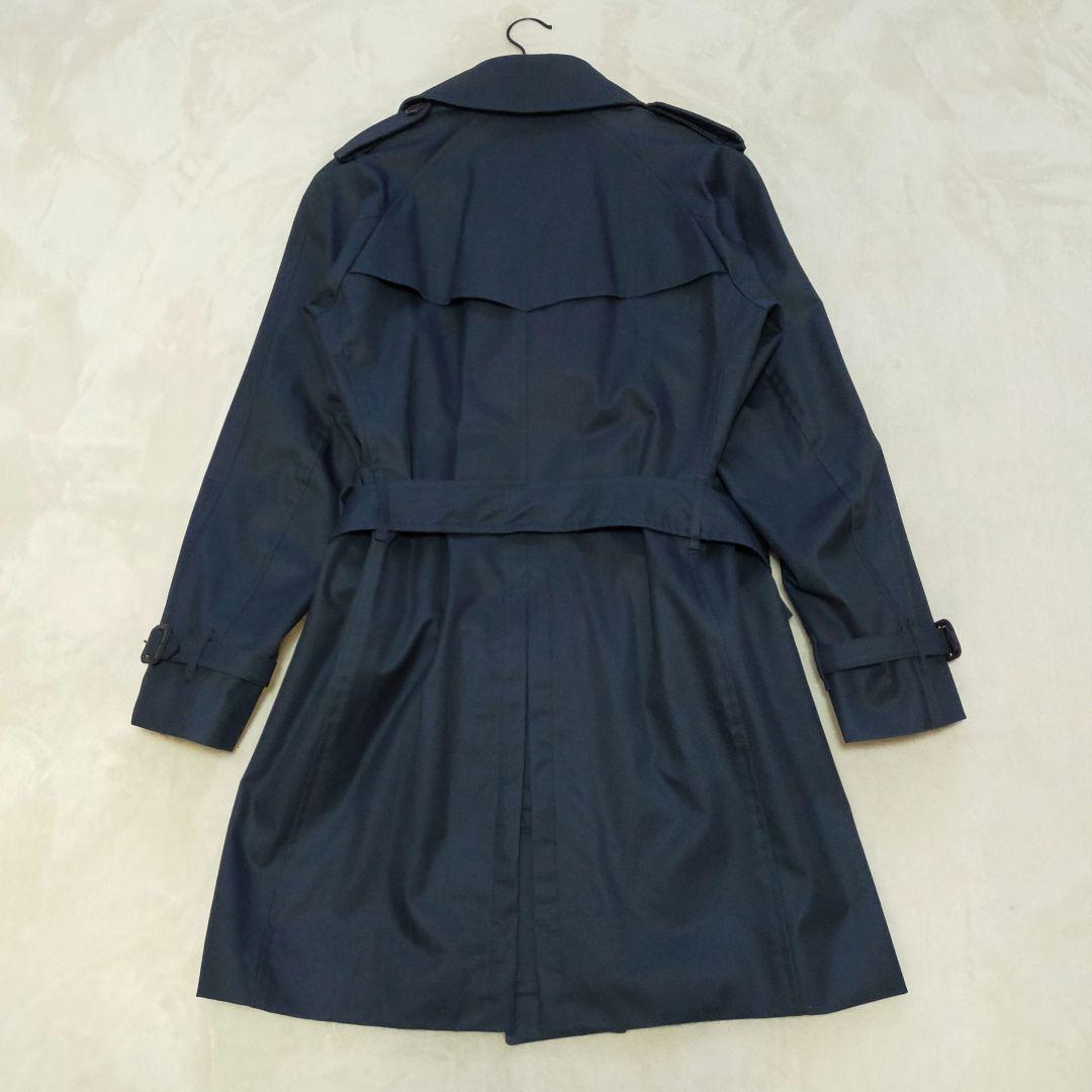 美品　英国製　GRENFEL　トレンチコート　34サイズ　ネイビー