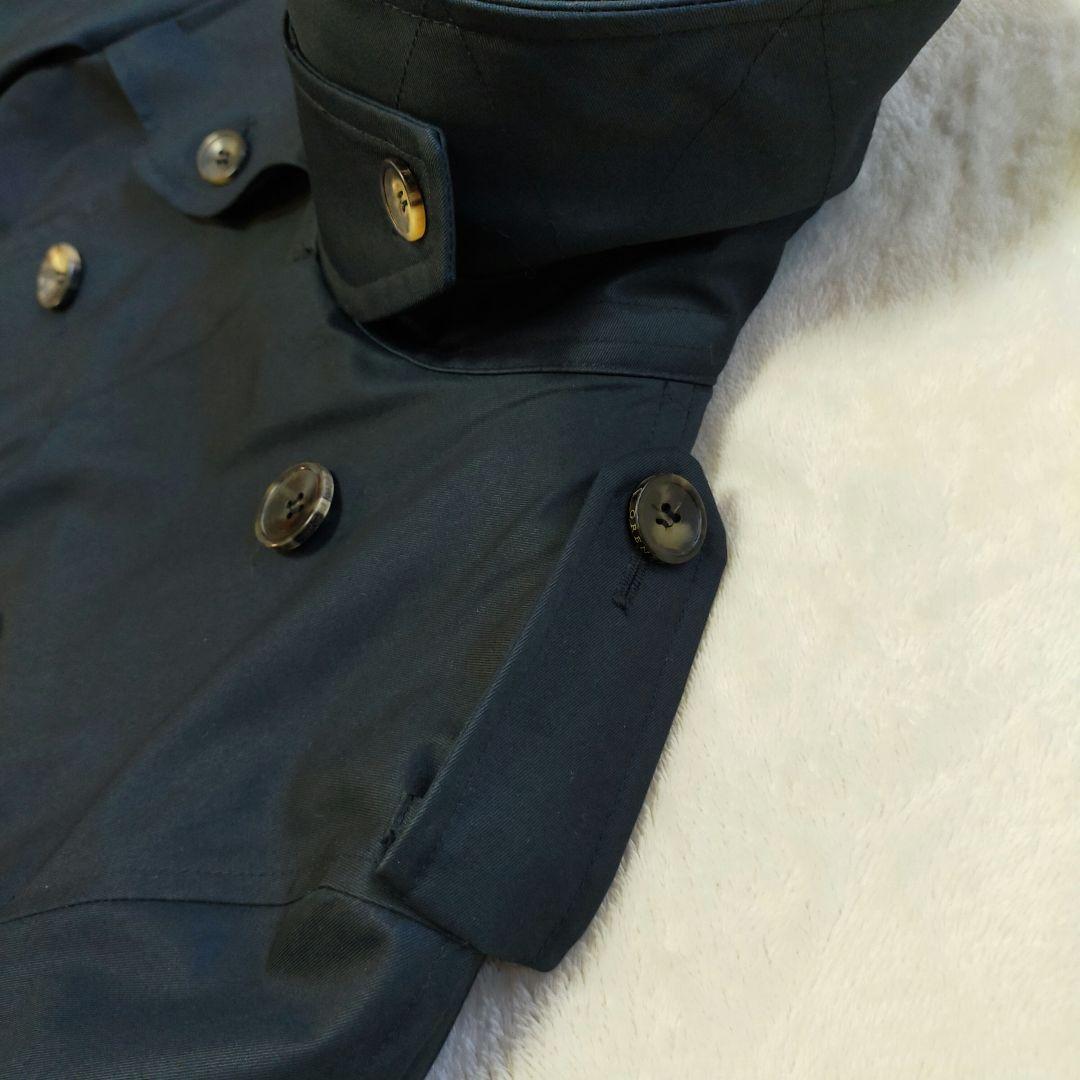 美品　英国製　GRENFEL　トレンチコート　34サイズ　ネイビー
