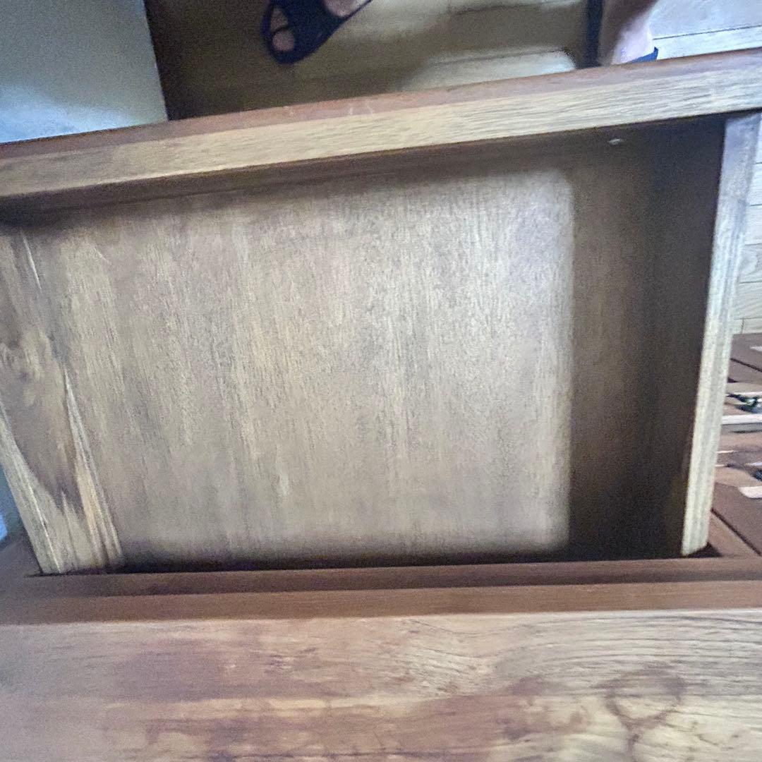 無垢材 サイドボード キャビネット 幅150cm アンティーク調　高級家具