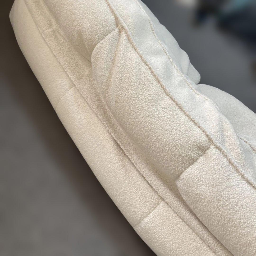 LOUNGE PUG アルバートソファ ３人掛け ホワイト　ボア