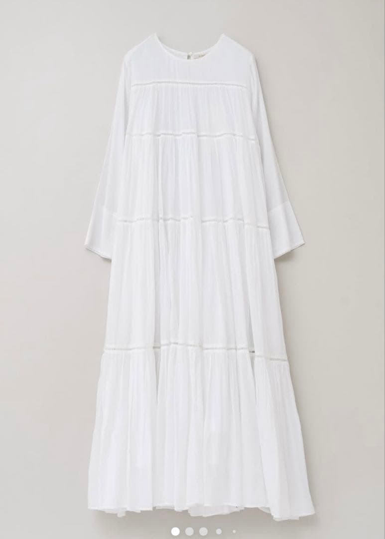 【新品】ヌキテパ　コットンボイルティアード　マキシワンピース