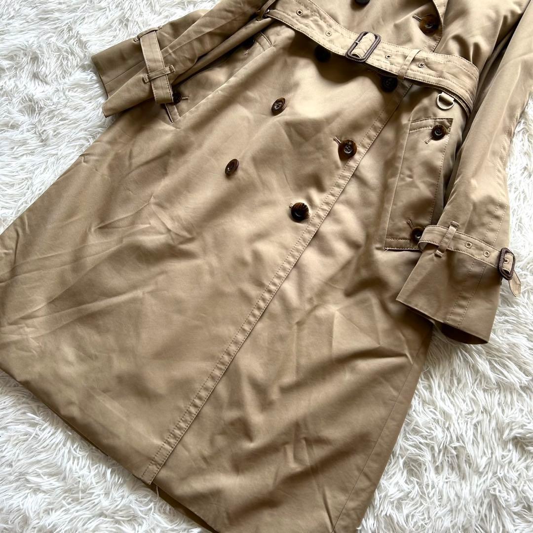 【極美品】アクアスキュータム トレンチコート モスグリーン ライナー付 ベージュ