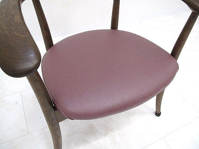 展示品　飛騨産業/キツツキ「クレセント」 アームチェア オーク無垢材　佐々木敏光