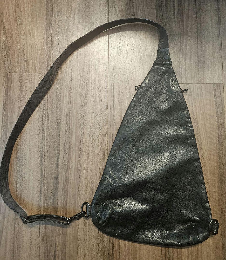 Yohji Yamamoto POUR HOMME 牛革 ショルダーバック