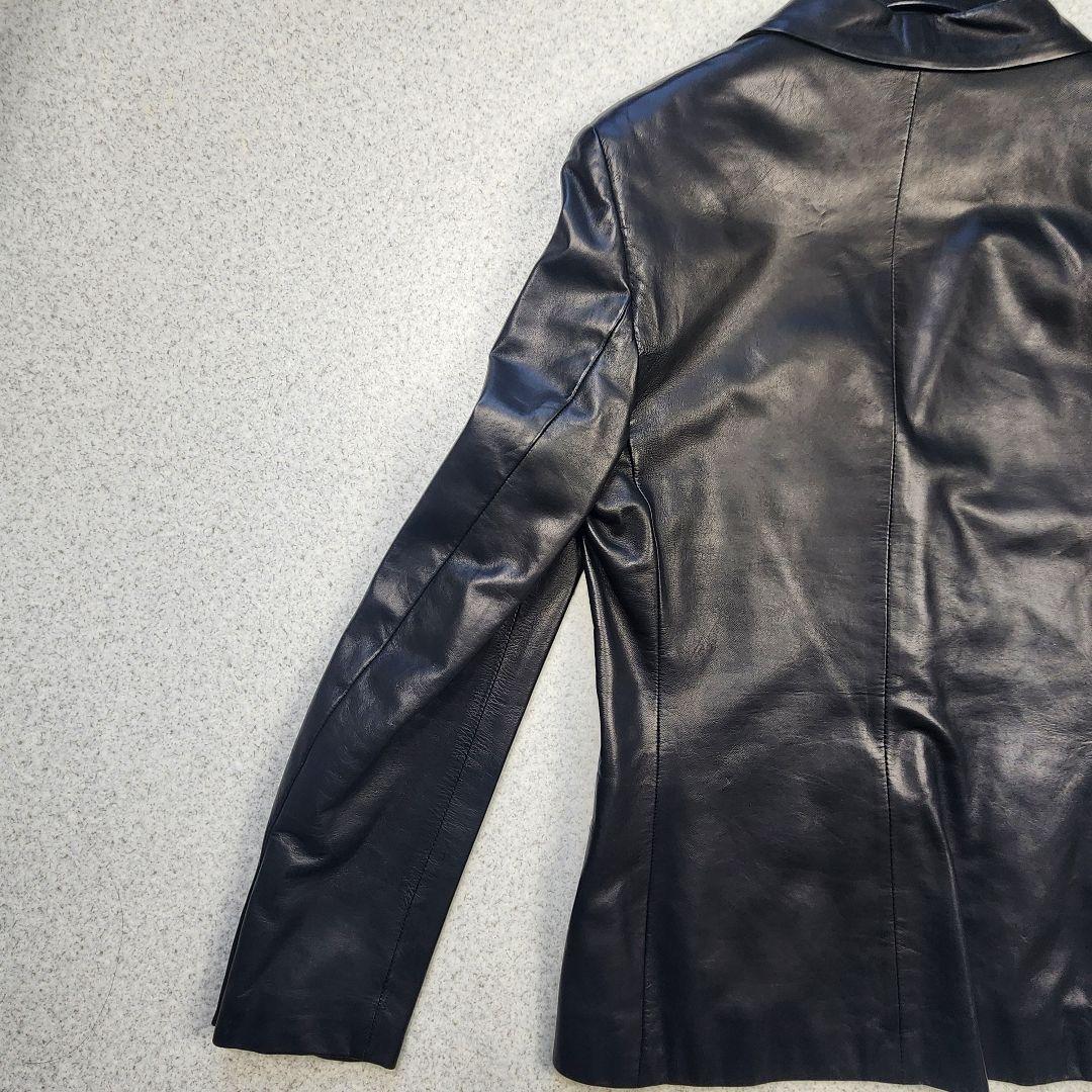 【希少✨極美品 】 ラムレザー ジャケット メデューサ ボタン イタリア製 40