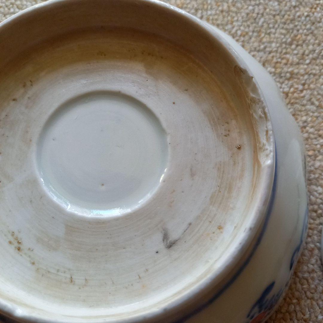 伊万里焼　幕末頃　皿5客　色絵