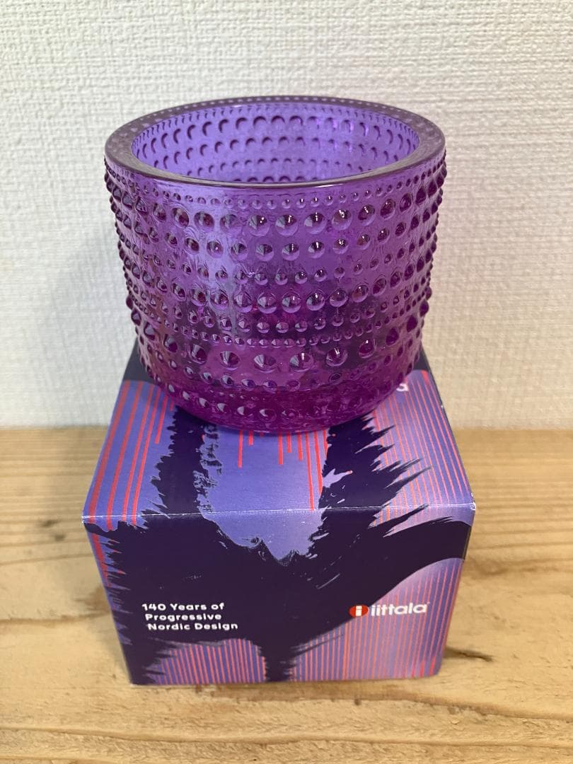 【新品】 イッタラ カステヘルミ キャンドルホルダー アメジスト