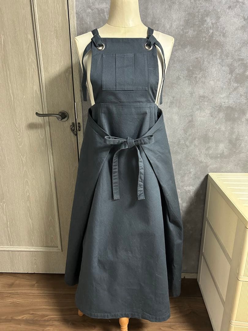 アニエスベー　エプロン ダークグレー ワンピース　ジャンパースカート　To.b