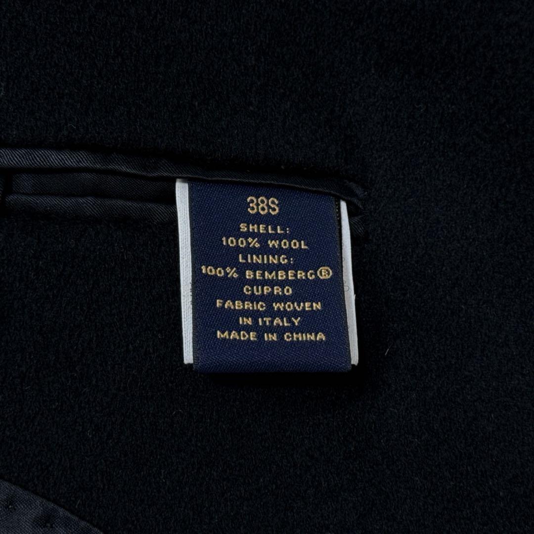 希少 美品 ブルックスブラザーズ ロロピアーナ チェスターコート ブラック