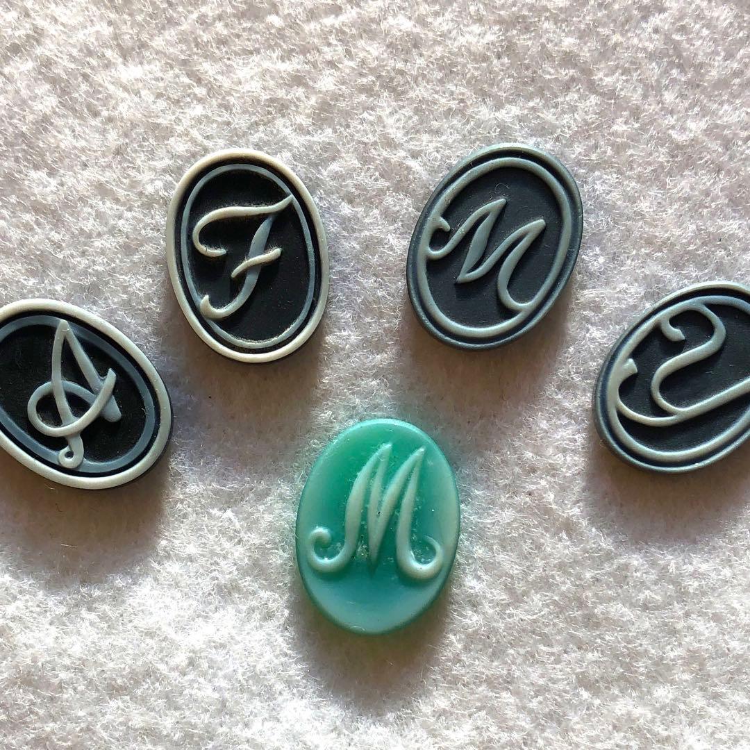 イニシャル・カメオ 5点セット
