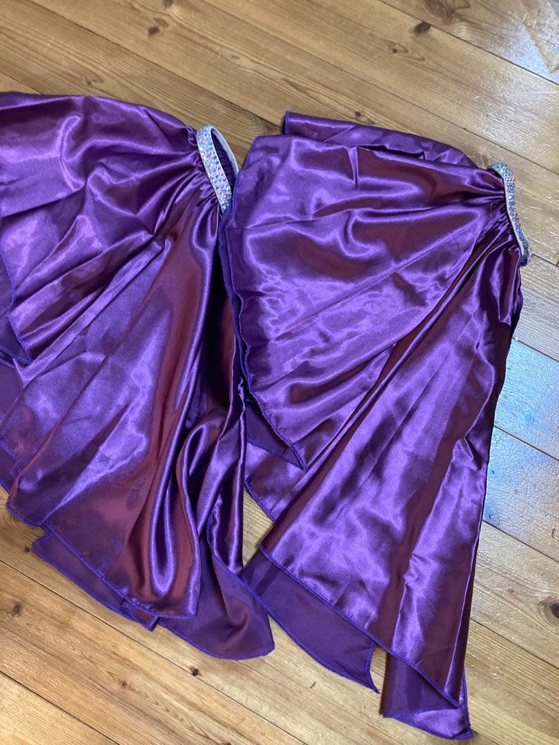 ベリーダンス　スリーブ　紫