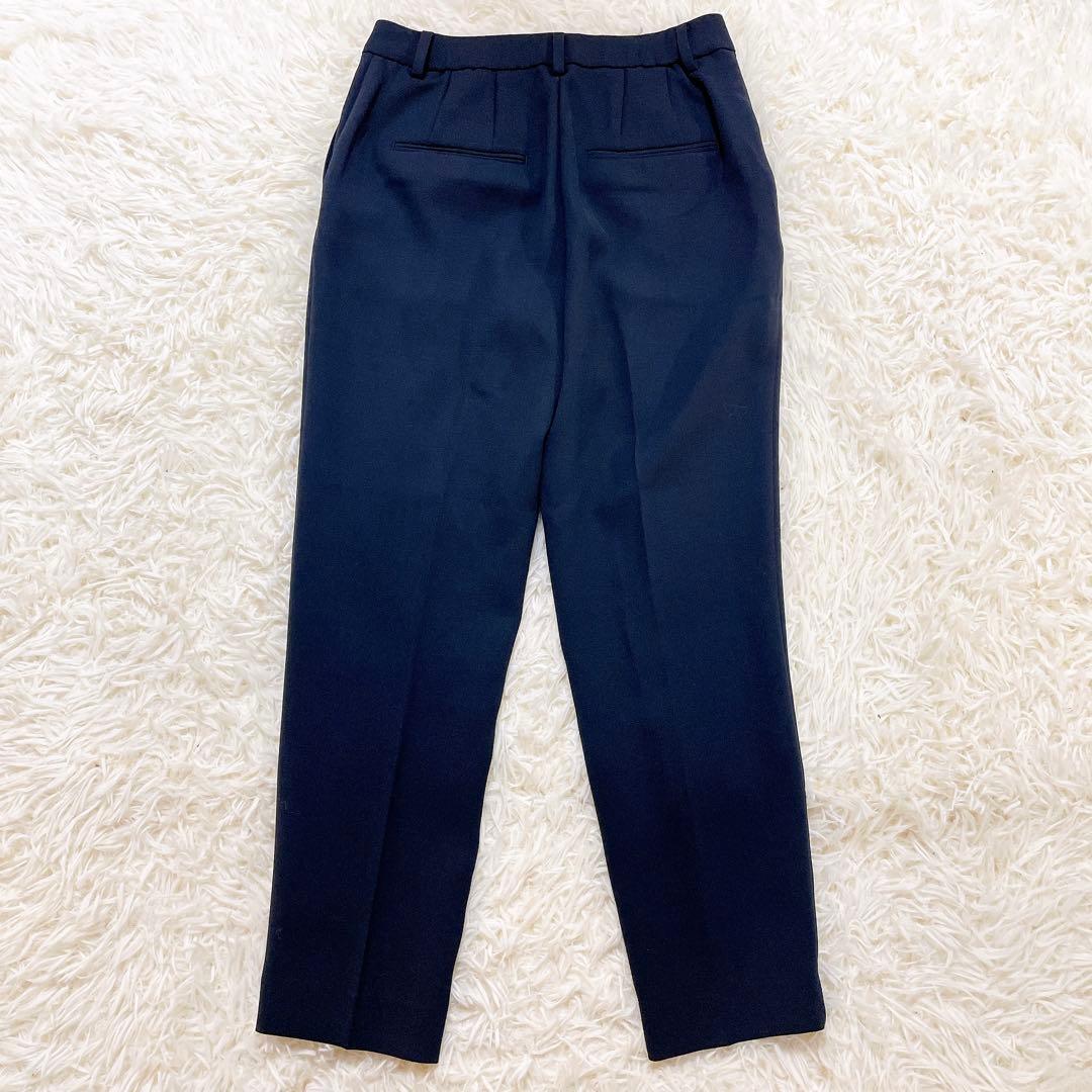 極美品✨プラステ　スーツセットアップ　ノーカラー　テーパード　紺　S 洗える