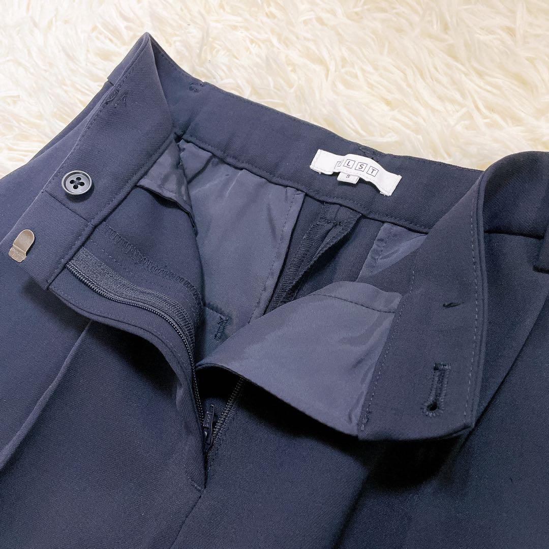 極美品✨プラステ　スーツセットアップ　ノーカラー　テーパード　紺　S 洗える