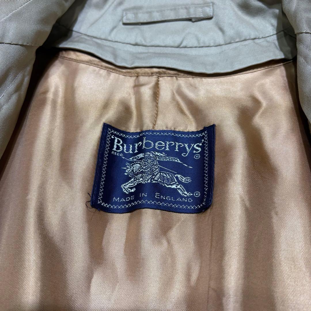 希少 美品 バーバリー シングル トレンチコート ライナー ベルト ベージュ