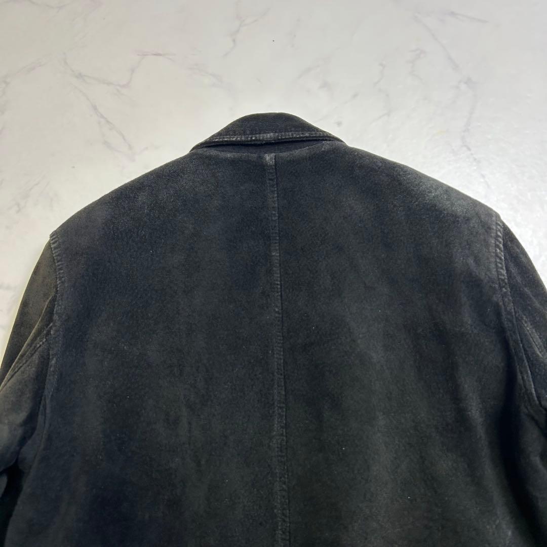 ポールスミス レザージャケット スエード ミニマル 本革 中綿 黒 M