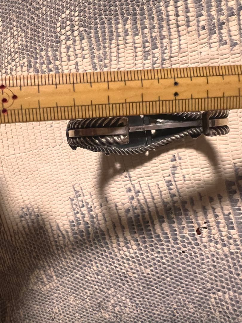 シルバーバングル ナバホ族 Gary Reeves 英書体サイン 初期タイプ