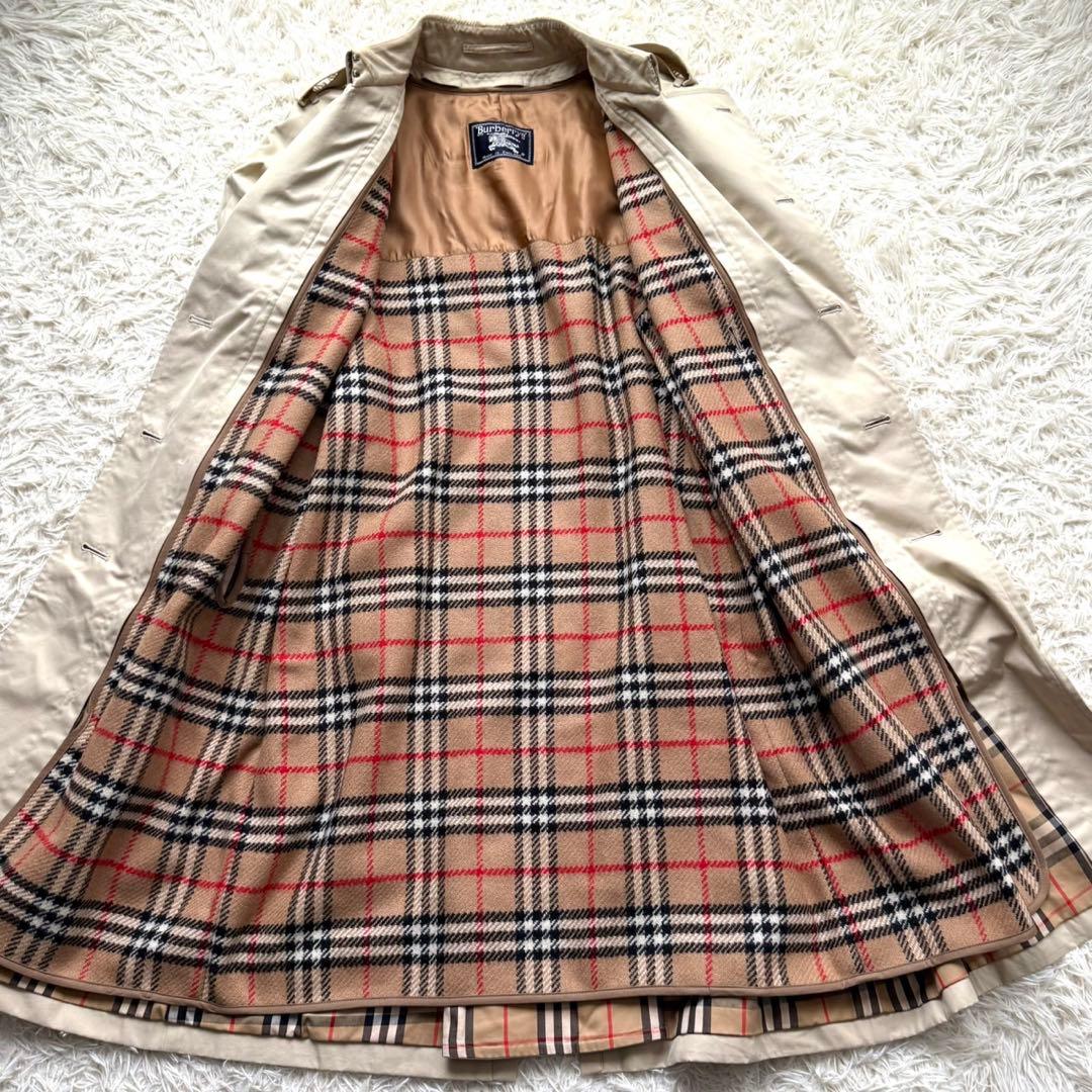 美品 着丈117 バーバリー ライナー ベルト付 トレンチコート ノバチェック