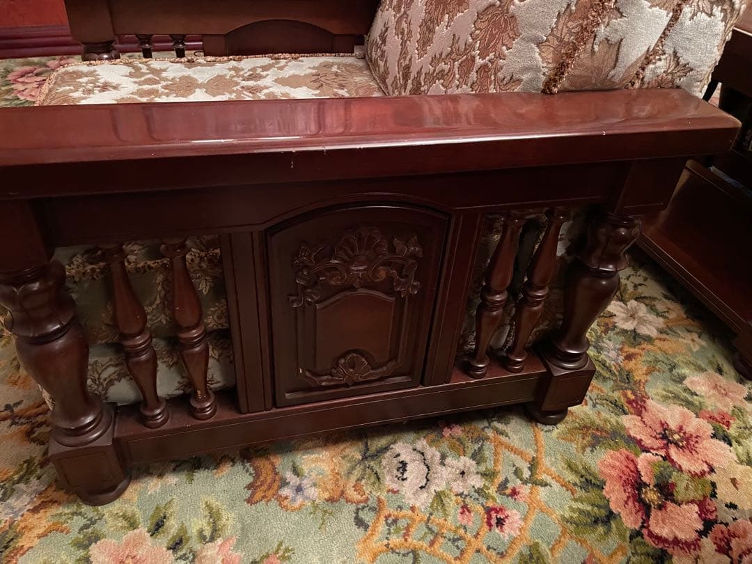 クラシック花柄デザイン アームチェア　シド④