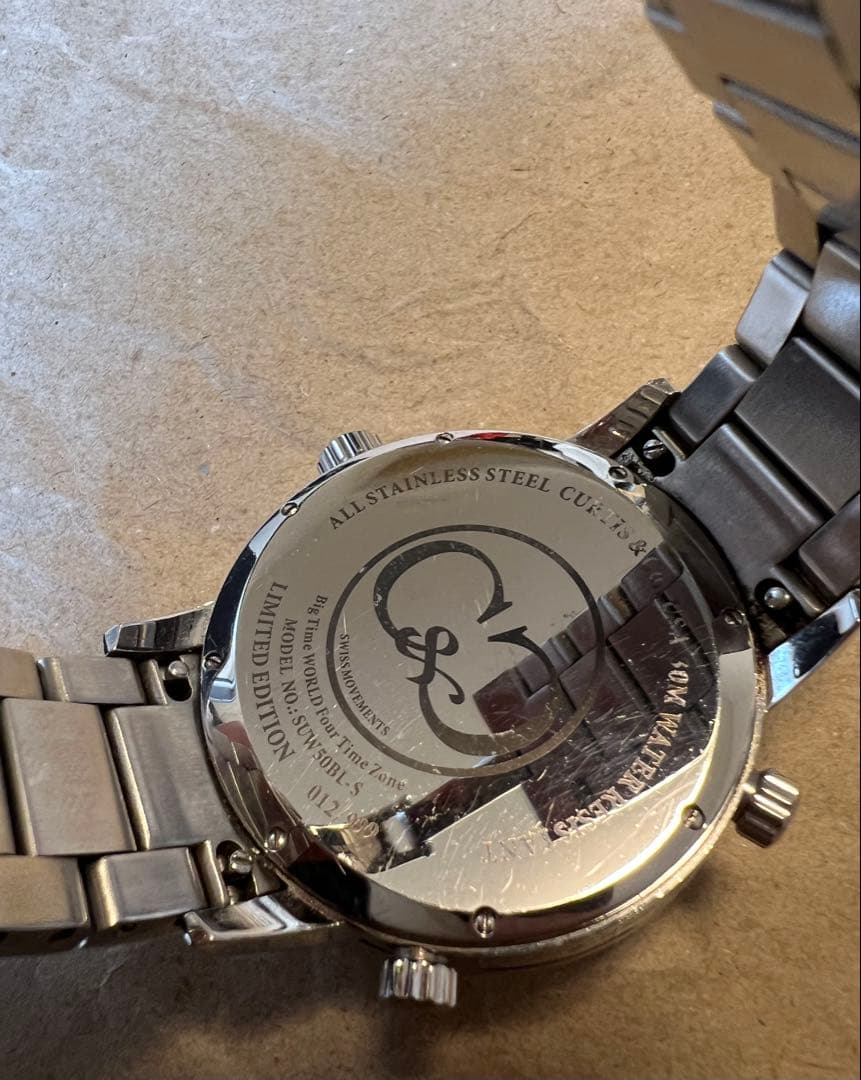 ★CURTIS＆CO★ カーティス　腕時計　50㎜　ステンレスベルト