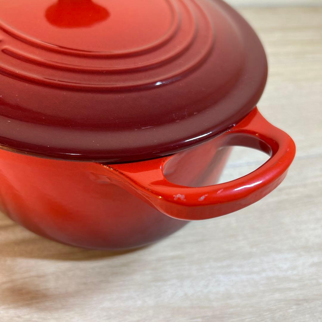 ルクルーゼ　ココットオーバル　25cm チェリーレッド　両手鍋　鍋