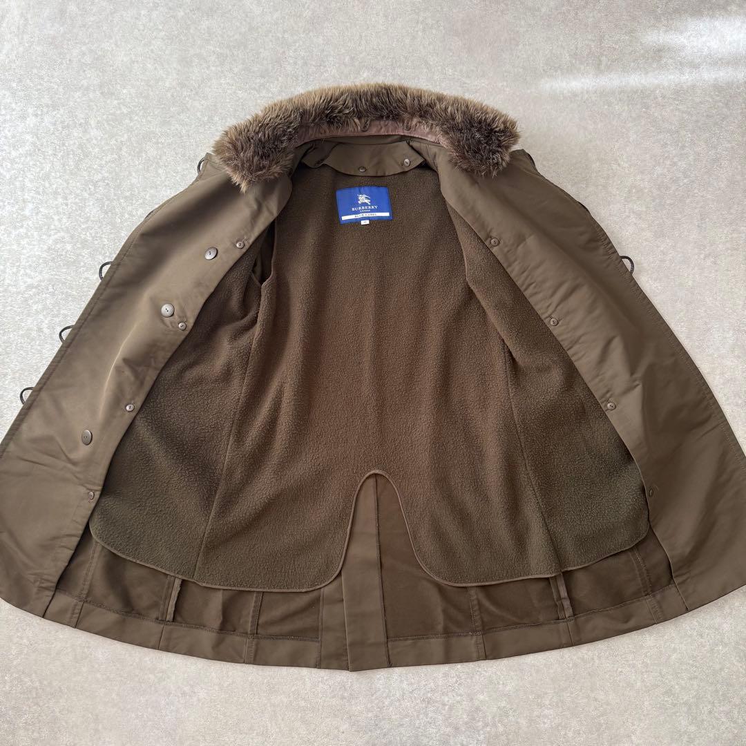 美品 BURBERRY BLUE LABEL トレンチコート ファー ライナー付