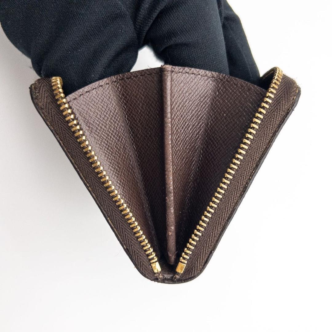 【SALE】ルイヴィトン　ジッピーパース　ダミエエベヌ　ケース　茶色