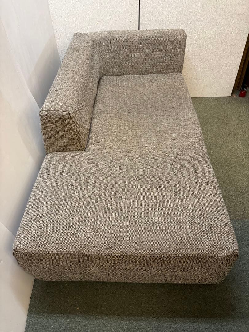 カバーリング式　ファブリックカウチソファ　クッション1個付き