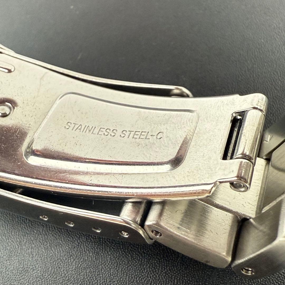 極美品/稼働品✨オリエント マコ 腕時計 クロノグラフ 防水 ソーラー メンズ