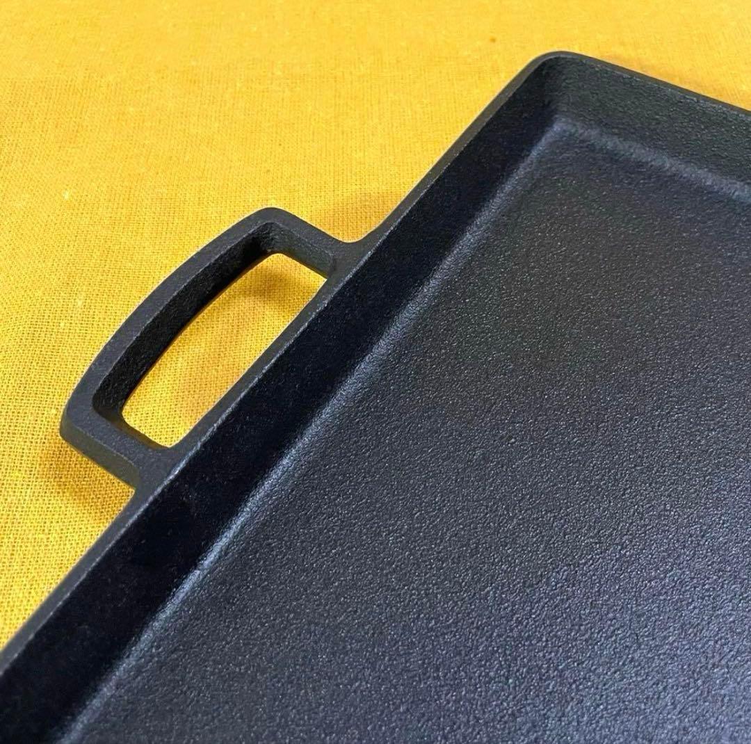 早い者勝‼️IH可 岩鋳 鉄板大 グリルパン オイルプレート 南部鉄器 お好み焼き