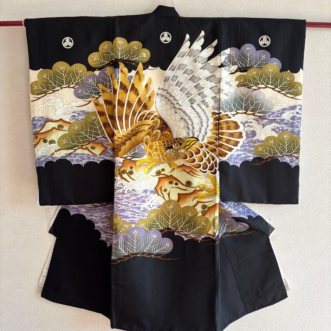 No.4 正絹　男の子お祝い着　長襦袢　のしめ 七五三