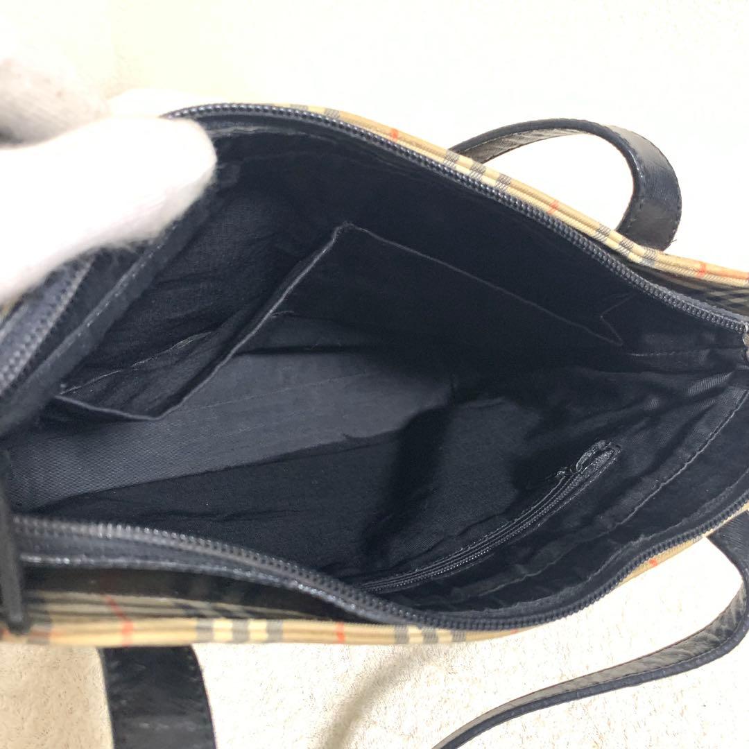 BURBERRY バーバリー トートバッグ ノバチェック シャドーホース レザー