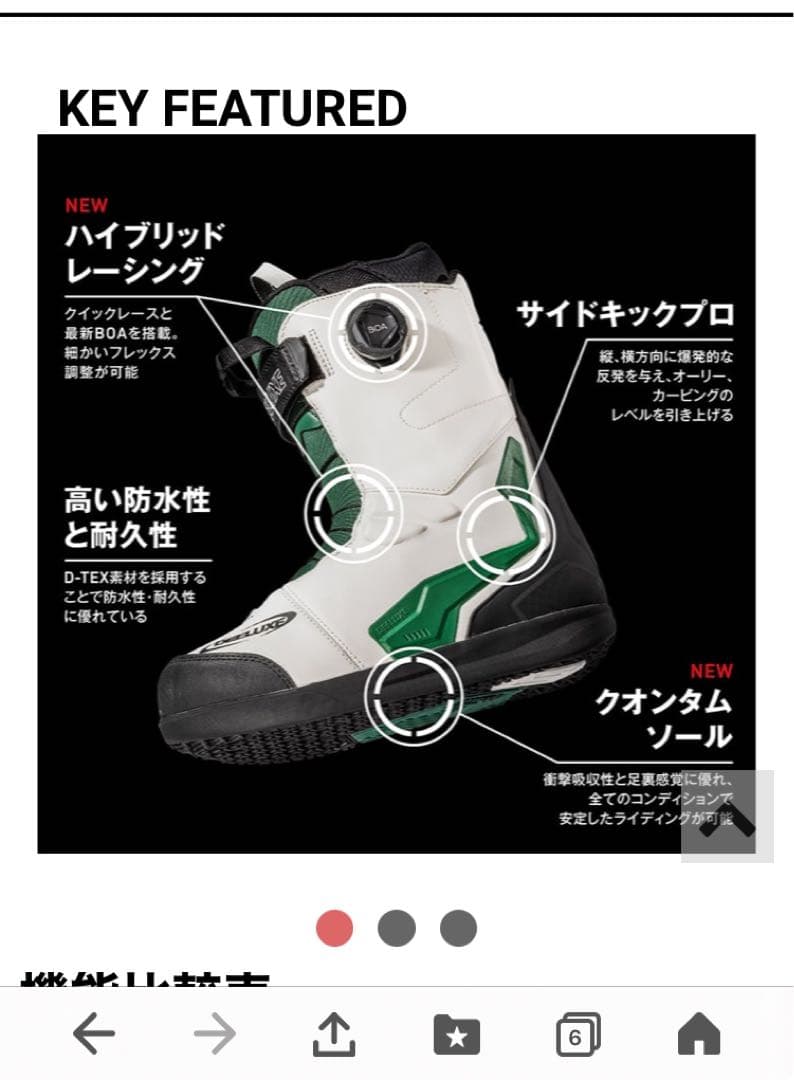 DEELUXE アエリス スノーボードブーツ ホワイト/グリーン