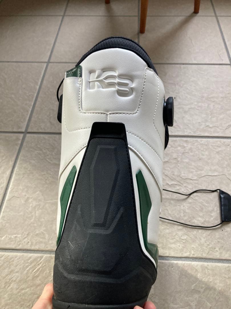 DEELUXE アエリス スノーボードブーツ ホワイト/グリーン