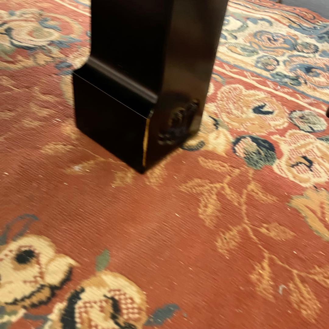 昭和レトロ ナショナル 一枚板風大型こたつ 木製コタツテーブル 大型座卓 黒