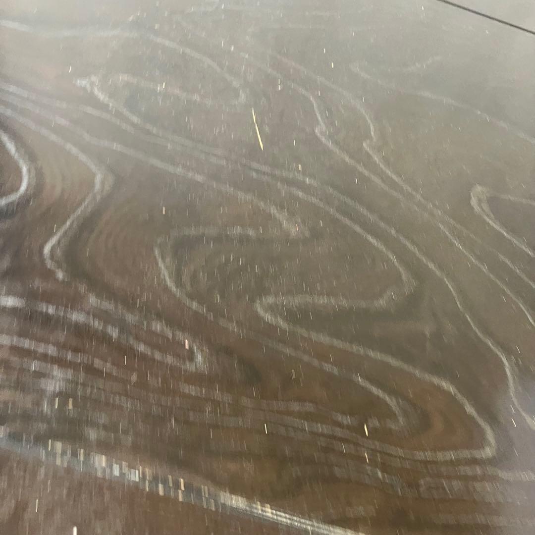 昭和レトロ ナショナル 一枚板風大型こたつ 木製コタツテーブル 大型座卓 黒