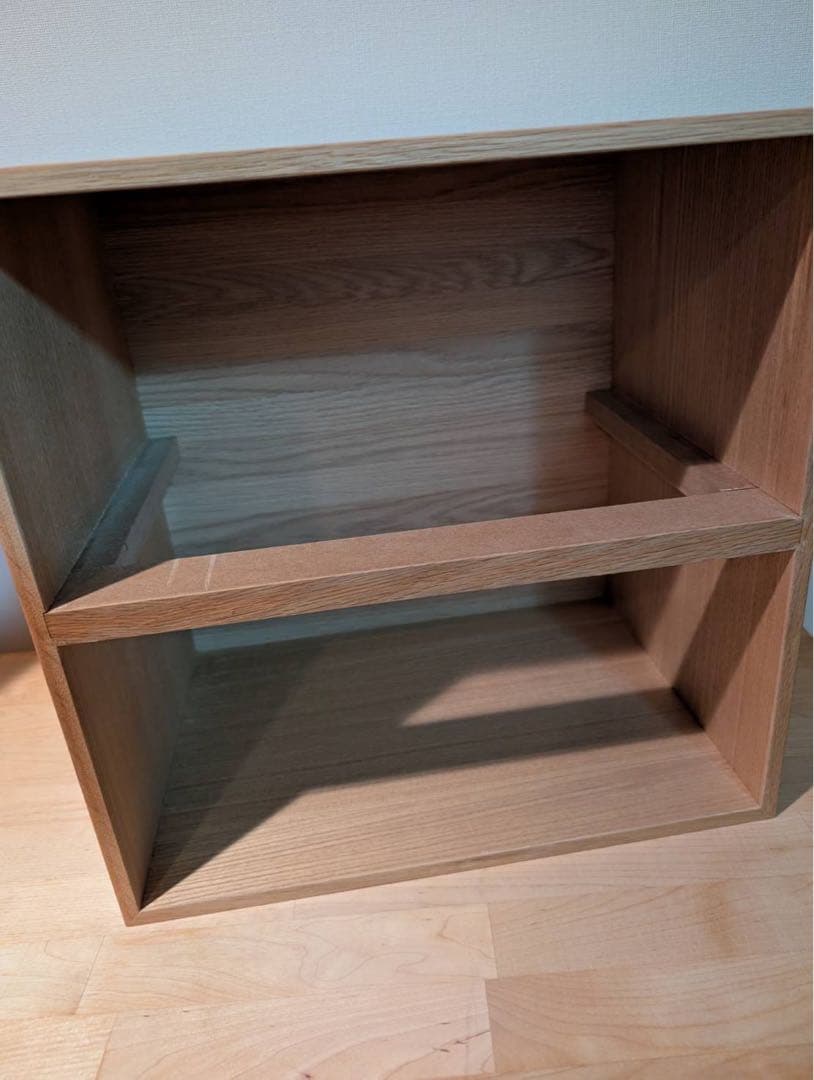 【送料込】無印良品 MUJI スタッキングシェルフ 引き出し 棚木製家具 オーク