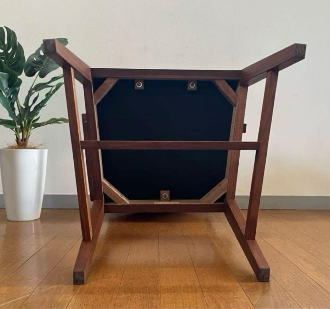 北の住まい設計社　アームチェア　① 北海道家具　本革ウォールナット　希少　モダン